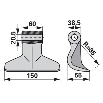 Schlaghammer 45165116D zu Sauerburger Mulcher