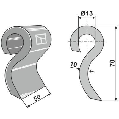 Schlaghammer 945000901 zu Dücker Mulcher