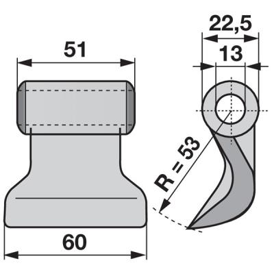 Schlaghammer 945000902 zu Dücker Mulcher
