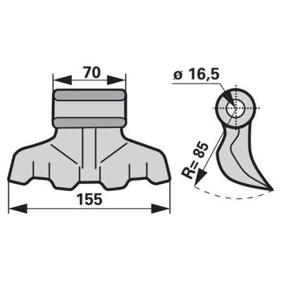 Schlaghammer zu HMF Mulcher