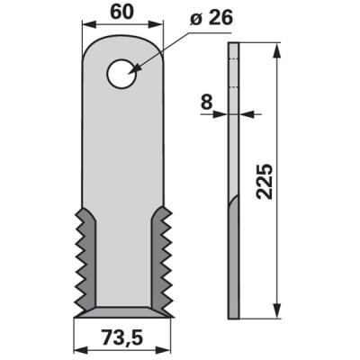 Schlegel 0000643 zu Müthing Mulcher