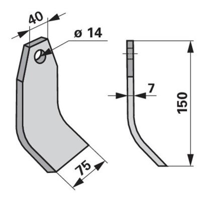 Schlegel 40882300 zu Taarup Mulcher