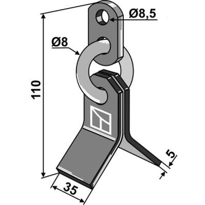 Schlegel komplett TM60-04-0131 zu Mulag Mulcher