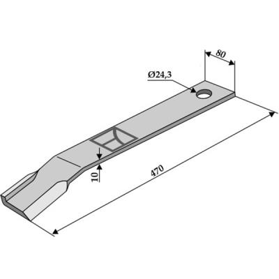 Schlegel links 303051 zu Humus Mulcher