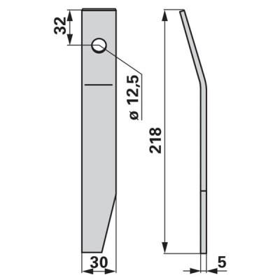 Schlegel rechts 39113000 zu Taarup Mulcher