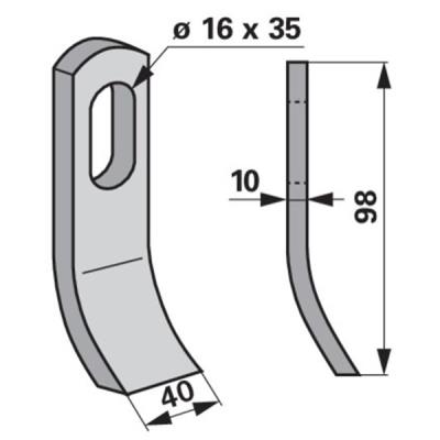 Schlegelmesser 802-001 zu Gilbers Mulcher