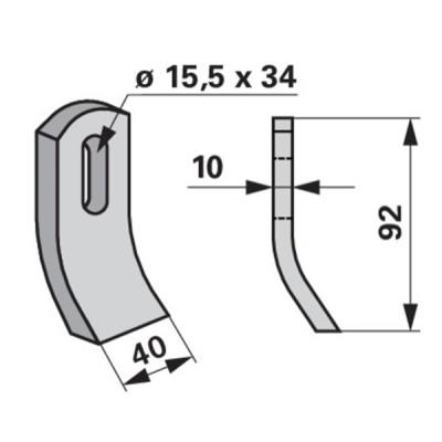 Schlegelmesser zu Epoke Mulcher