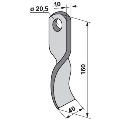 Schlegemesser zu Assaloni Mulcher