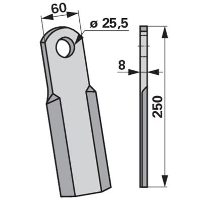 Schleglemesser 0901019 zu Ferri Mulcher