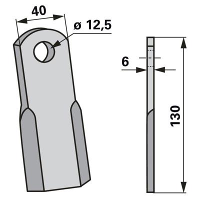 Schleglemesser zu Ferri Mulcher