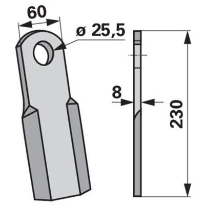 Schleglemesser zu Ferri Mulcher