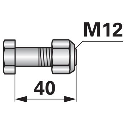Schraube zu Mulcher M12 x 1,75 mit Mutter