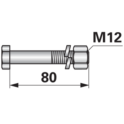 Schraube zu Mulcher M12 x 1,75
