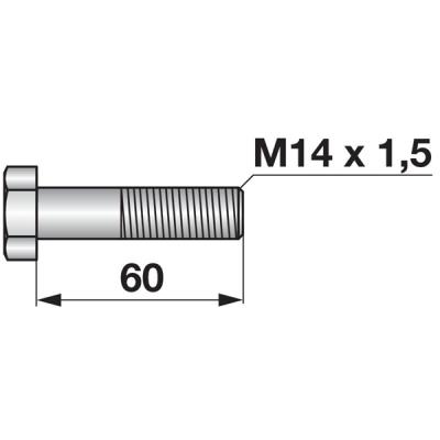 Schraube für Kreiselegge M 14 x 1,5 x 60