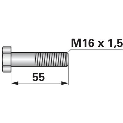 Schraube für Kreiselegge M 16x1,5x55