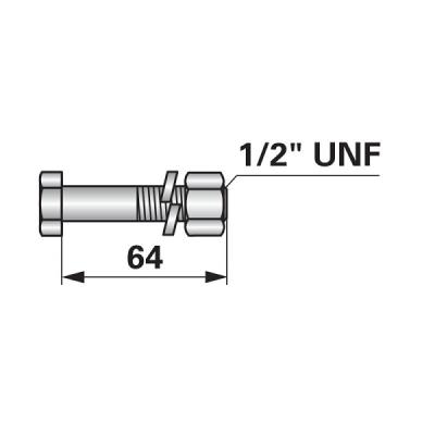 Schraube zu Mulcher 1/2 Zoll UNF x 64 mm