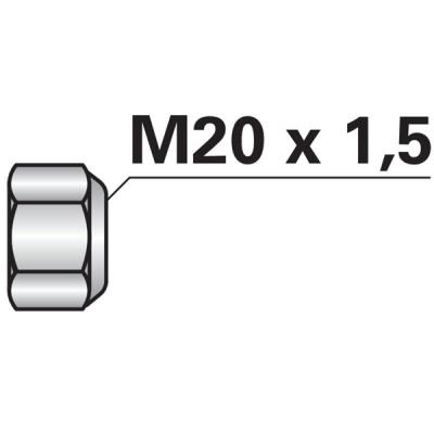 FGW Stoppmutter M20 x 1,5 DIN985 verzinkt 312.311840