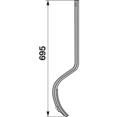 Hauptfeder lose 32x12mm zu Hassia, Isaria und Lemken