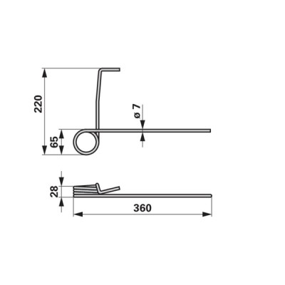 Saatstriegelzinke hinten 3408200 zu Amazone
