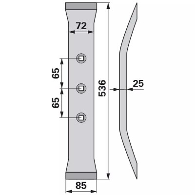 Tiefenlockererschar - Arbeitsbreite 85 mm - zu Vogel & Noot - U8610002