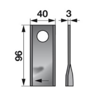 Kreiselmäherklingen links VF16502727 zu Deutz-Fahr Scheibenmähe