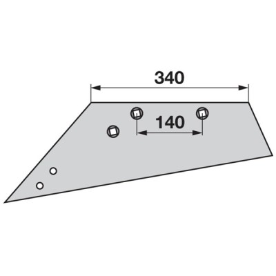 Wechselspitzschar links SSP293OSL zu Rabe