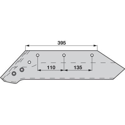 Wechselspitzschar 16 Zoll links 622137 zu Kuhn, Huard