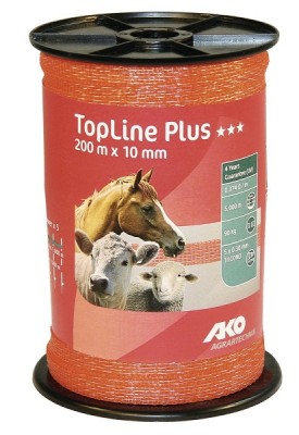 Weidezaunband 10 mm - Ako TopLine Plus - orange