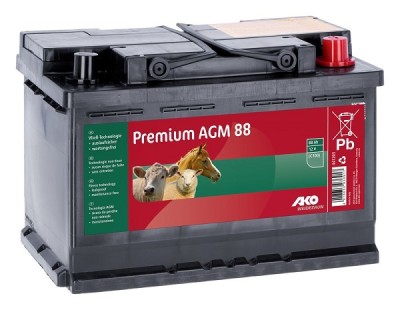 Weidezaunbatterie 12 V, 88 Ah - Ako Premium AGM Akku