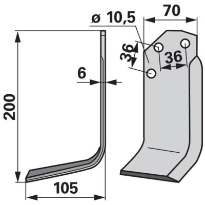 Winkelmesser links zu Agria 6038