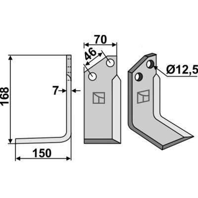 Winkelmesser links zu Agromec 12002300