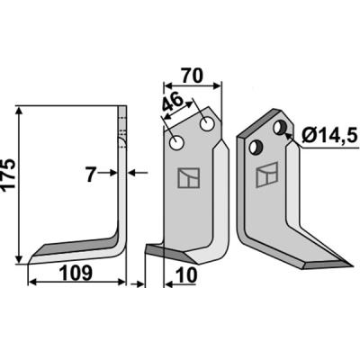 Winkelmesser links zu Agromec 12002500