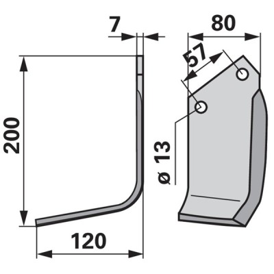 Winkelmesser links zu Breviglieri 20439