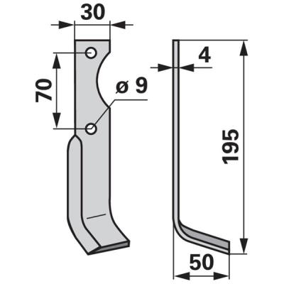 Winkelmesser rechts zu Agria 125021099