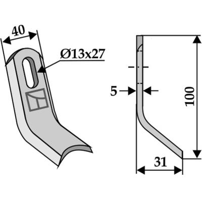 Y-Messer 45.03.020 zu Votex Mulcher