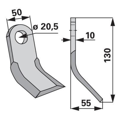 Y-Messer 6060009 zu Kirchner Mulcher