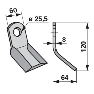 Y-Messer zu Breviglieri Mulcher