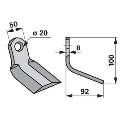 Y-Messer zu Cabe Mulcher