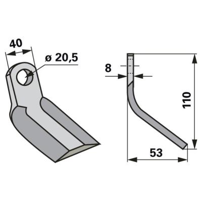 Y-Messer zu Cabe Mulcher