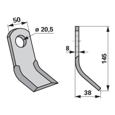 Y-Messer zu Cosma Mulcher