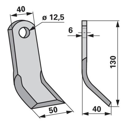 Y-Messer zu Ferri Mulcher