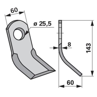 Y-Messer zu Ferri Mulcher