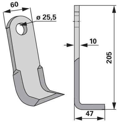 Y-Messer zu M.E.A.A.T. Mulcher
