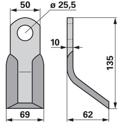 Y-Messer zu Omarv Mulcher