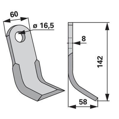 Y-Messer zu Orsi Mulcher