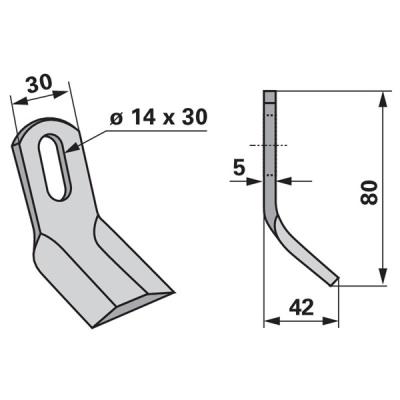 Y-Messer zu Procomas Mulcher