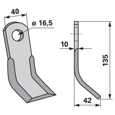 Y-Messer zu Tierre Mulcher