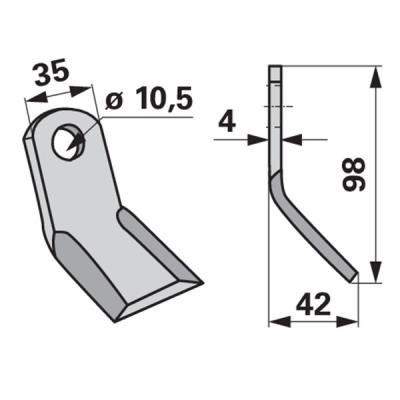 Y-Messer zu Zappator Mulcher