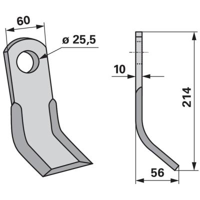 Y-Messer zu Tierre Mulcher