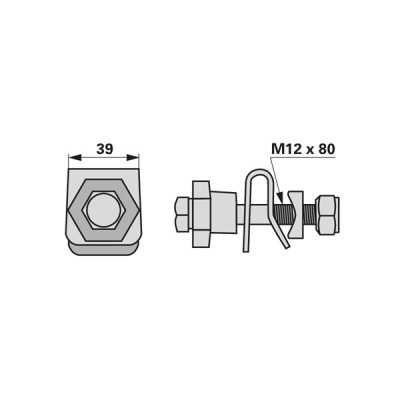 Zinkenhalter kpl, 260505.2 zu Krone